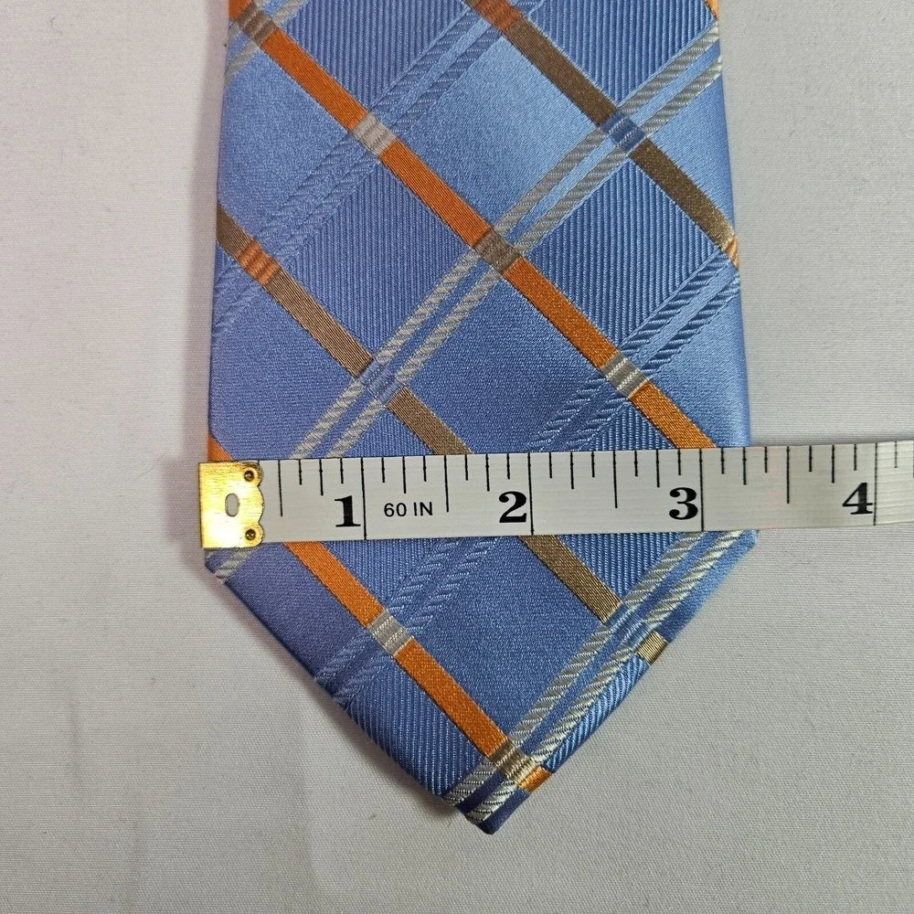 Michael Kors 100% Silk Tie Geometric‎ Blue 3.25